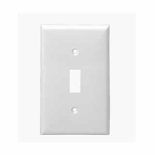 1-Gang Standard Toggle Switch Wall Plate, Ivory