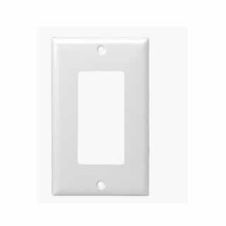 1-Gang Standard Decora Outlet Wall Plate, White