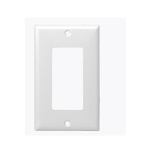 1-Gang Standard Decora Outlet Wall Plate, Ivory