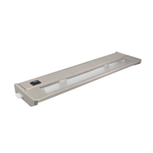 14-in 40W Priori Xenon LED Undercabinet Light, Dimmable, 155 lm, 2700K, Brushed Steel