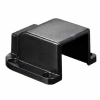Black Plastic End Cap with Feed for Aluminum Mounting Channel
