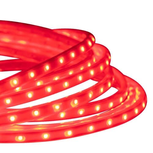 19.7-ft 13.2W/Ft LED Tape Rope Light Kit, Dimmable, 120V, Red