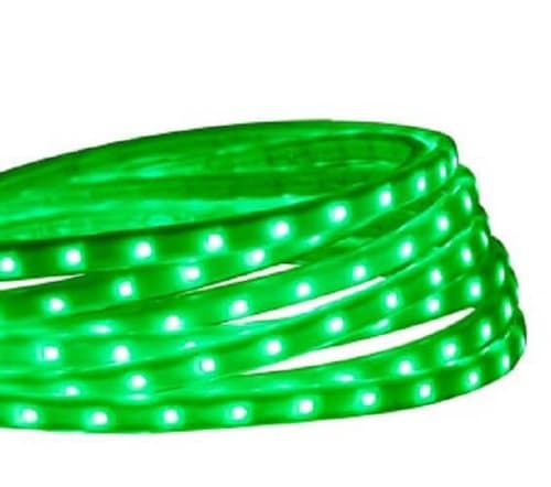 3.3-ft 4.8W/Ft LED Tape Rope Light Kit, Dimmable, 120V, Green