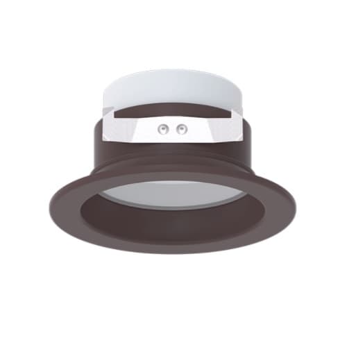 4-in 10W LED Recessed Downlight, 700 lm, 120V, Selectable CCT, Bronze