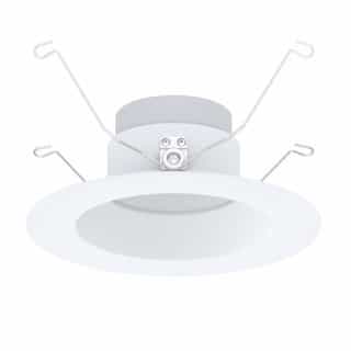 5/6-in 15W LED Recessed Downlight, 1200 lm, 120V, Selectable CCT, WHT