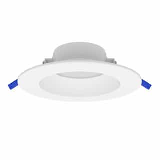 6-in 15W LED Recessed Downlight, 1200 lm, 120V, Selectable CCT, White