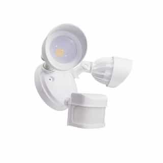 24W LED Security Light w/ Motion Sensor, Double, 1900 lm, 100V-240V, 3000K, White