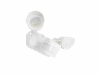 American Lighting White, 24W Dual LED Flood Light with Infrared Motion Sensor, 3000K