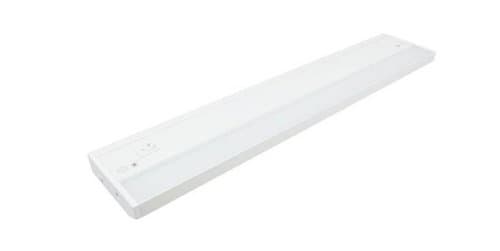 18-in 6W LED Linear Undercabinet Light, Dimmable, 415 lm, 120V, 3000K, White