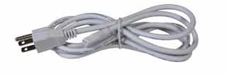 6-ft Grounded Power Cord For LED Complete Series, White