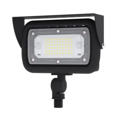 30W LED Slim Array Flood Light, 2100 lm, 120V, Selectable CCT, Black