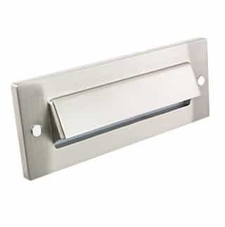 American Lighting Stainless Steel Horizontal Scoop Faceplate for BB-LED Step Light Series