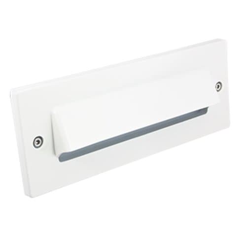 White Horizontal Scoop Faceplate for BB-LED Step Light Series
