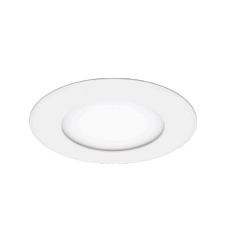 4-in 9W Round LED Disc Light, 0-10V Dimmable, 600 lm, 120V, 3000K, White