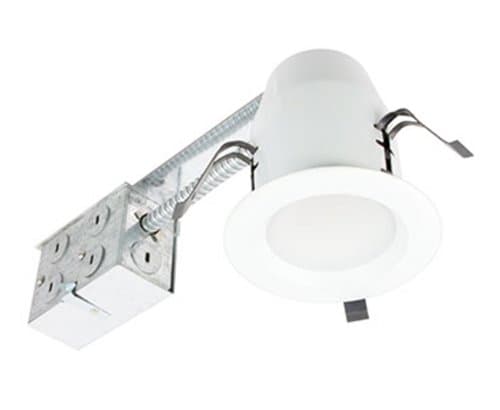 White, 8W 3 Inch Round LED Retrofit Downlight, 3000K, Dimmable