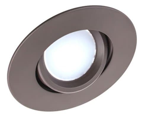 8W 3 Inch Round Swivel LED Downlight, Oil Rubbed Bronze, Dimmable, 3000K