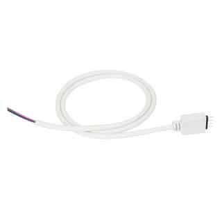 12-ft Power Connector Wire for Edgelink Undercabinet, 20 AWG, White