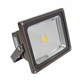 American Lighting 4500K 20W 100-277V Panorama Pro COB LED Floodlight, Dark Bronze