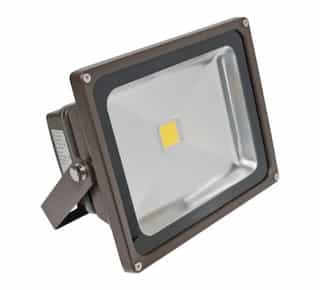 American Lighting 4500K 30W 100-277V Panorama Pro COB LED Floodlight, Dark Bronze