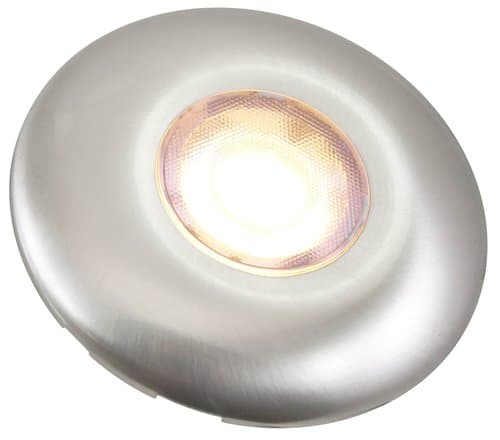 American Lighting 3W Futura LED Disc Light, Dimmable, 180 lm, 12V, 2700K, Nickel, Pack of Three