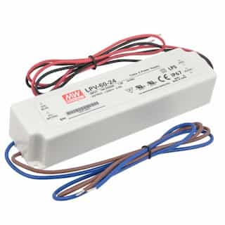60W LED Constant Voltage Driver, 24V