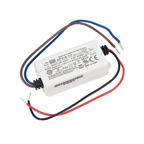 American Lighting 8W LED DR8 Constant Voltage Driver for LED Lights, Class 2, 12V