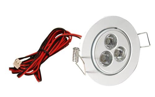 3000K 3.75W 350mA Swivel Dimmable LED Downlight Fixture, White