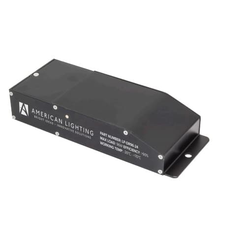 American Lighting 96W LED Driver, Constant Voltage, Low Profile, 24V
