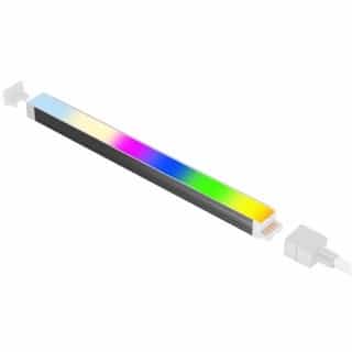 12-in 7W Linkable Modular RGB+TW Bar Light, 256Lm