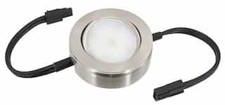 American Lighting 4.3W MVP LED Bulk Puck Light Kit, Dimmable, 200 lm, 120V, 2700K, Nickel