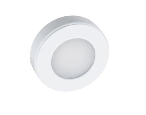 2.8W Round Omni LED Puck Light, 135 lm, 24V, Tunable CCT, White