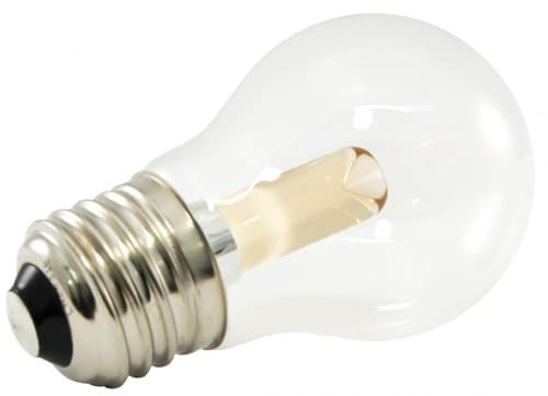 1.4W LED A15 Decorative Bulb, Dimmable, E26, 30 lm, 120V, 2400K, Clear, Pack of 25