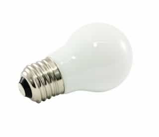 1.4W LED A15 Decorative Bulb, Dimmable, E26, 60 lm, 120V, 5500K, Opaque