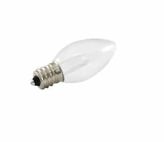 American Lighting .5W LED C7 Decorative Bulb, Dimmable, E12, 18 lm, 120V, 5500K, Clear