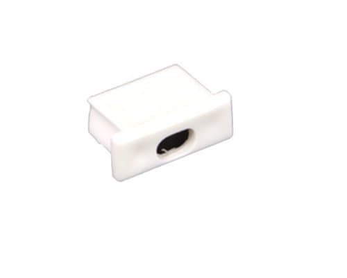 End Cap with Hole to Trulux Series Mini Aluminum Mounting Extrusion