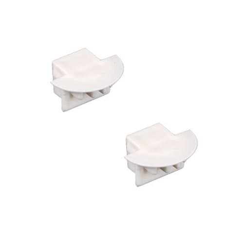 American Lighting Double Flange End Cap with Hole for TruLux Series Strip Light Fixture