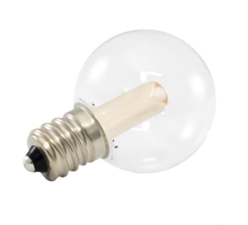 American Lighting .5W LED G30 Pro Decorative Bulb, Dimmable, E12, 14 lm, 120V, 2700K, Clear