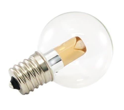 American Lighting 1W LED G40 Pro Decorative Bulb, Dimmable, E17, 20 lm, 120V, 1900K, Clear