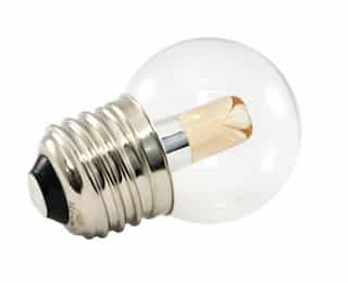 1.2W LED G40 Pro Decorative Bulb, Dimmable, E26, 30 lm, 120V, 2400K, Clear