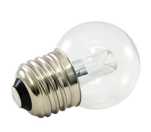 1.2W LED G40 Pro Decorative Bulb, Dimmable, E26, 48 lm, 120V, 5500K, Clear