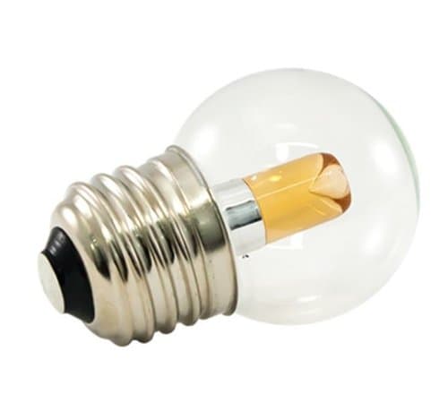 American Lighting 1.2W LED G40 Pro Decorative Bulb, Dimmable, E26, 22 lm, 120V, 1900K, Clear