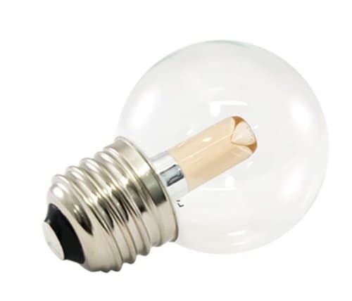 1.4W LED G50 Pro Decorative Bulb, Dimmable, E26, 30 lm, 120V, 2400K, Clear