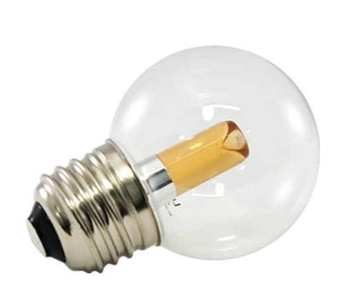 American Lighting 1.4W LED G50 Pro Decorative Bulb, Dimmable, E26, 22 lm, 120V, 1900K, Clear