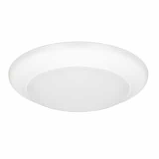 4-in 9W Quick Disc Surface Mount, 650 lm, 120V, Selectable CCT, White