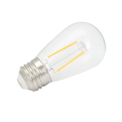 American Lighting 1W LED S14 Filament Bulb, Dimmable, E26, 90 lm, 12V, 3000K
