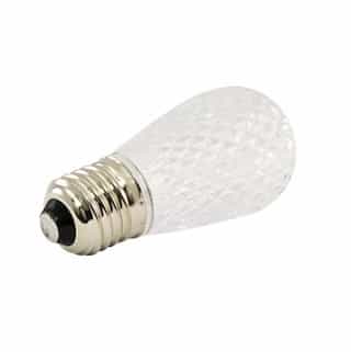 1.5W LED S14 Decorative Bulb w/ Faceted Lens, Dimmable, E26, 34 lm, 120V, 3000K