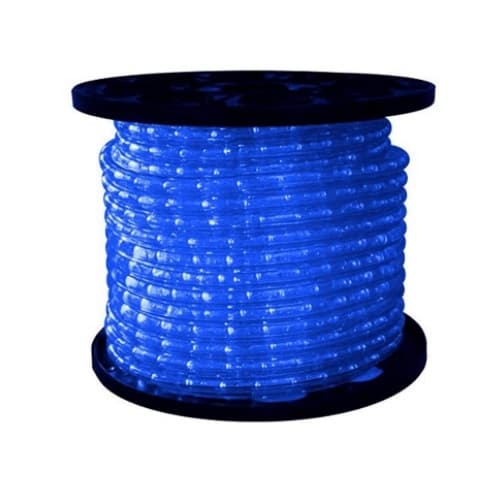 American Lighting 150-ft 1W/Ft Flexbrite LED Rope Light Bulk Reel, Dimmable, 120V, Blue