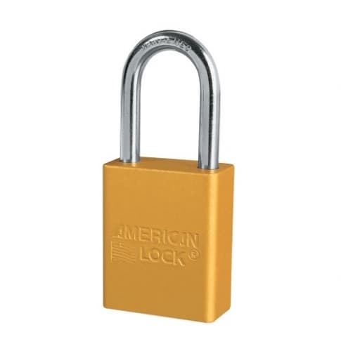 Yellow Safety Lockout Solid Aluminum Padlock