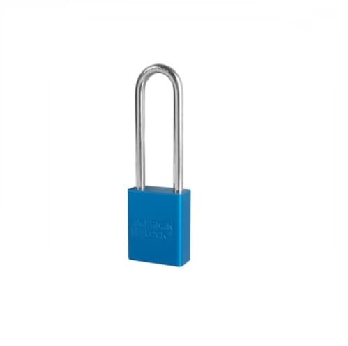 American Lock 5 Pin Blue High Visibility Aluminum Padlocks