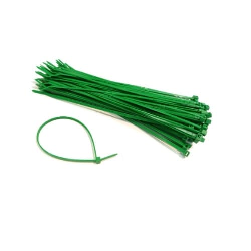 11-in Cable Tie, 50 lb Tensile Strength, Green